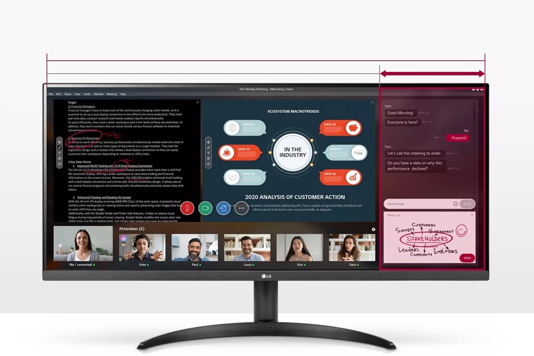 LG 34WP50S-B 34インチ モニター 34-inch UltraWide FHD HDR Monitor - 34WP50S-W | LG USA