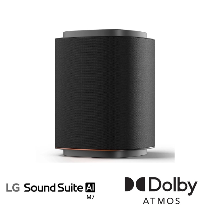 Hero image
of the LG
Sound Suite
M7 Wireless
Speaker with
Dolby Atmos