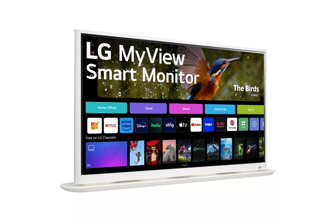LG 32 4K UHD IPS MyView Smart Monitor with webOS and Curved Base Design