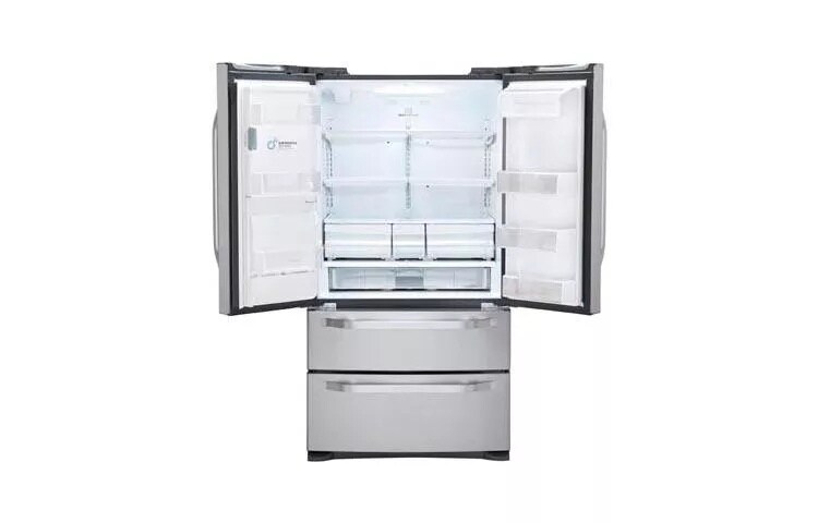 LG Studio - Large Capacity Counter Depth 4 Door French Door Refrigerator with Ice & Water Dispenser