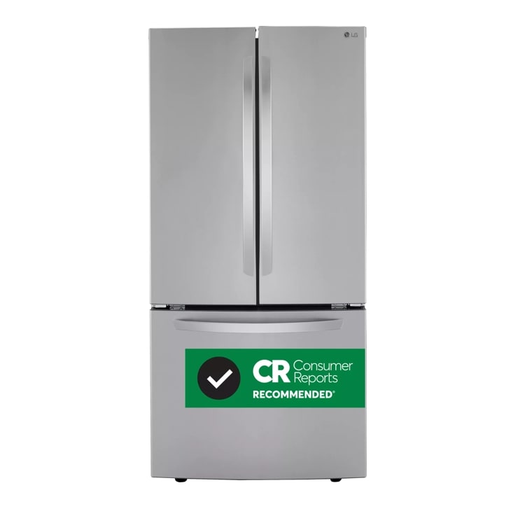 LG LRFCS2503S 25 cu. ft. french door refrigerator front view