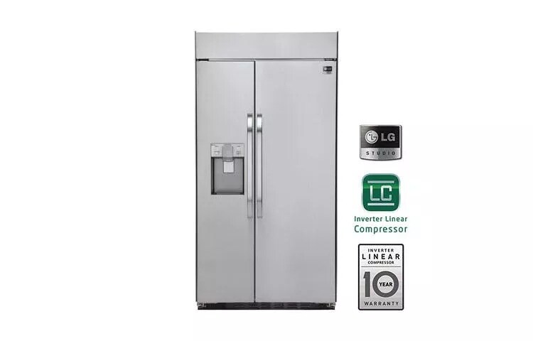 LG Studio - Ultra-Large Capacity Side-By-Side Refrigerator with Ice & Water Dispenser