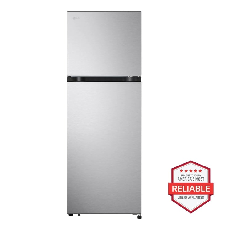 LG 22" width Top Freezer Refrigerator, Stainless Steel, 9 cu. ft. | Fridge.com