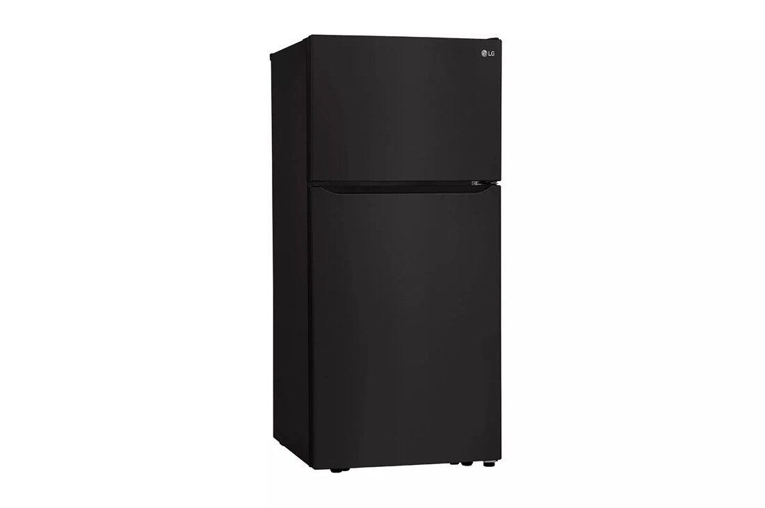 20 cu. ft. top freezer refrigerator left side angle view