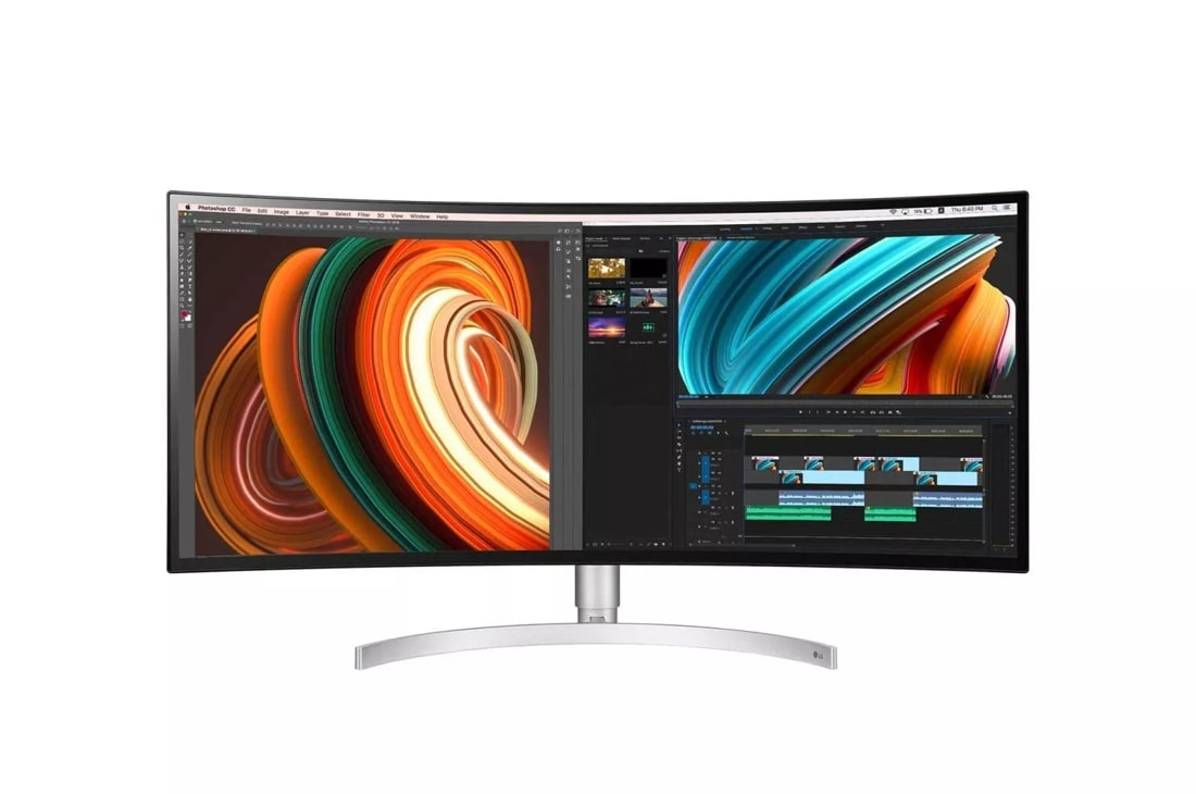  LG 34WL850-W 34 inch 21: 9 UltraWide QHD Nano IPS Monitor with  Thunderbolt 3, Silver/White : Electronics