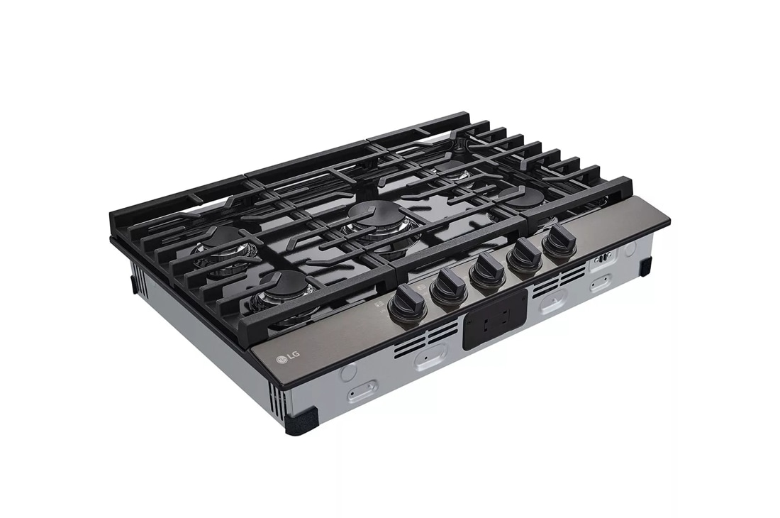 CBGS3028S LG Studio 30 Gas Cooktop with Griddle and Cast Iron Grates -  Stainless Steel