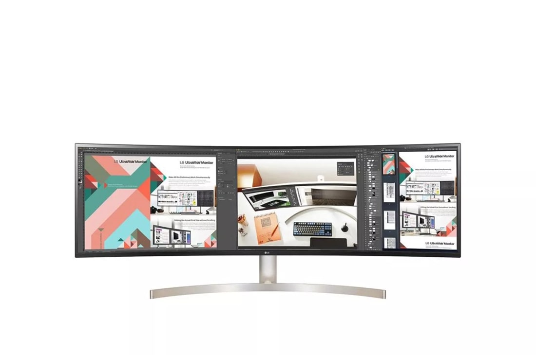 Écran double incurvé UltraWide™ IPS à DEL QHD 49WL95C-W 32:9 de 49 po avec  HDR10 de LG - 49WL95C-WY