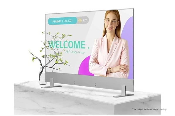 55” FHD Transparent OLED Digital Signage with Tile Mode | 55EW5G-V