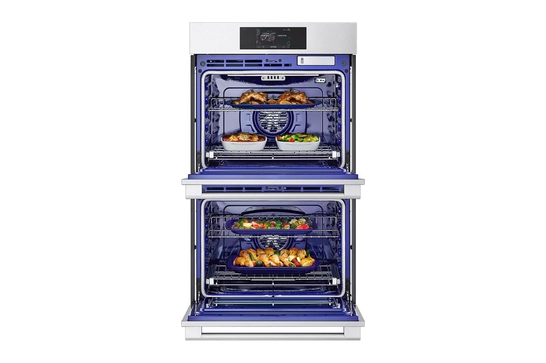 LG Studio 6.4 Cu. ft. Stainless Steel Combination Double Wall Oven with Air Fry