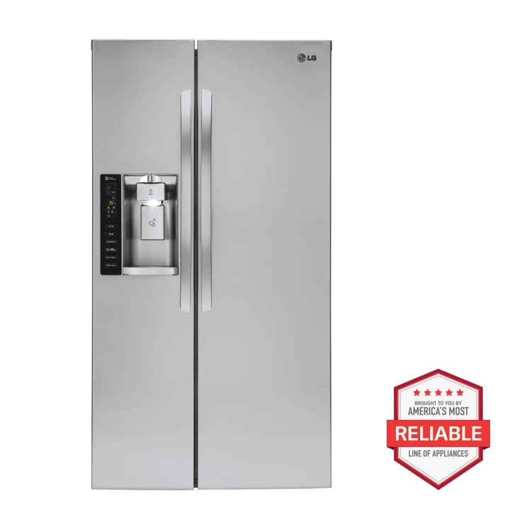 LG 26 cu. ft. Side-By-Side Refrigerator Stainless Steel LSXS26326S Picture 1