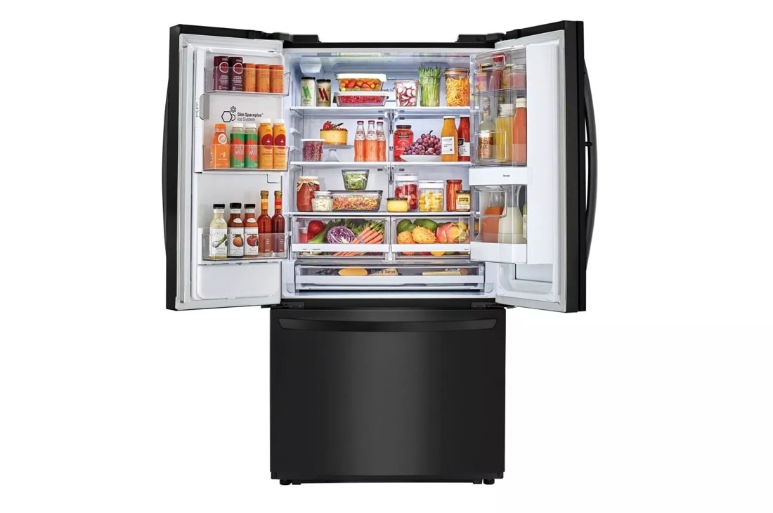 menegi36ブラック KitchenAid® 26.2 cu.ft. Black Stainless Steel French Door