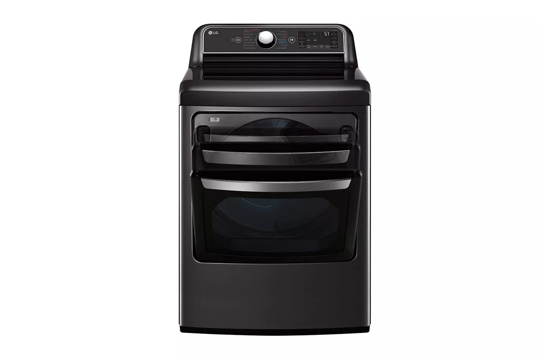 LG 7.3 Cu. Ft. Black Steel Front Load Gas Dryer