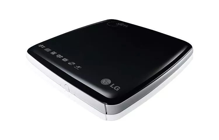 Portable Slim Super-Multi DVD Rewriter with LightScribe and SecurDisc™