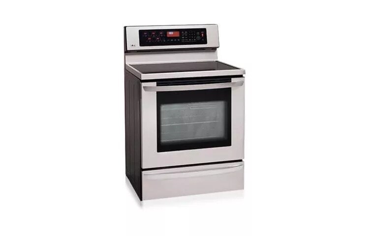 Freestanding Electric Range with Dual Convection System