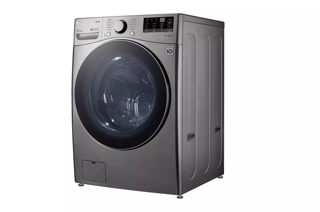 LG 4.5 cu. ft. Stackable SMART Front Load Washer in Graphite Steel