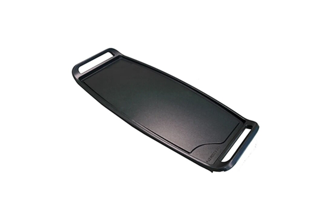 AEB72914208 black rectangular griddle with handles on both ends for cooking accessories