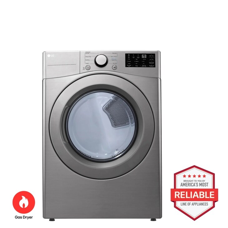 LG DLG3401V Gas Dryer Brought to You by Americas Most Reliable Line of Appliances - Front View