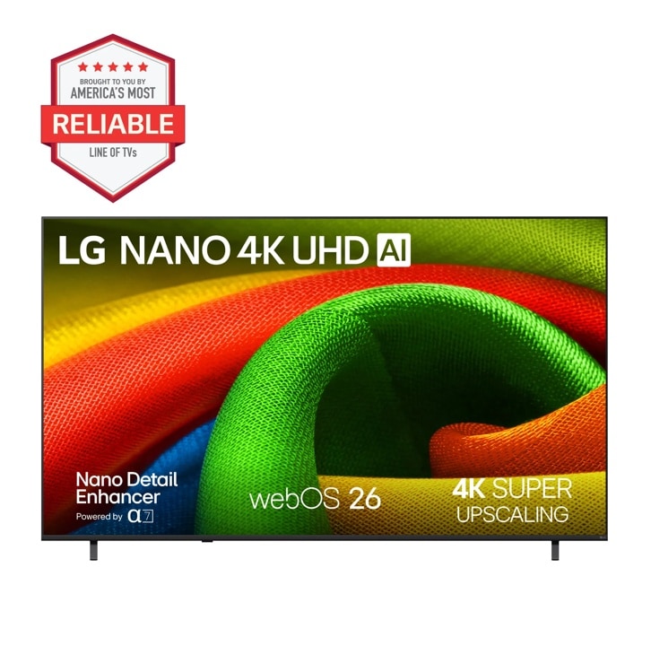 LG 85 Class Nano 4K UHD TV AI NU70 Smart TV 2026