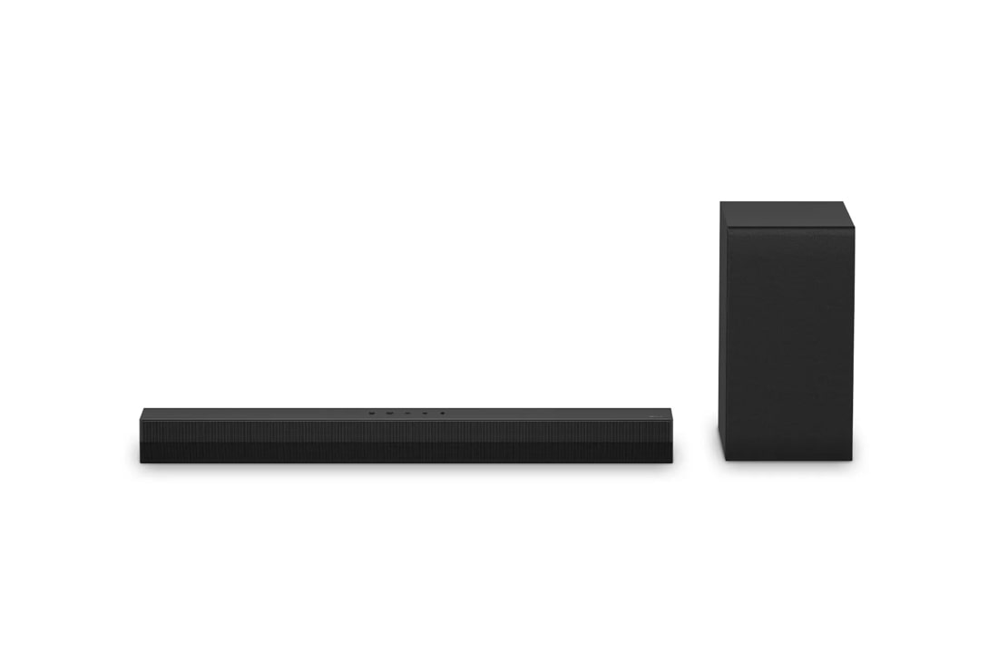 LG Soundbar for TV S40T with subwoofer front view