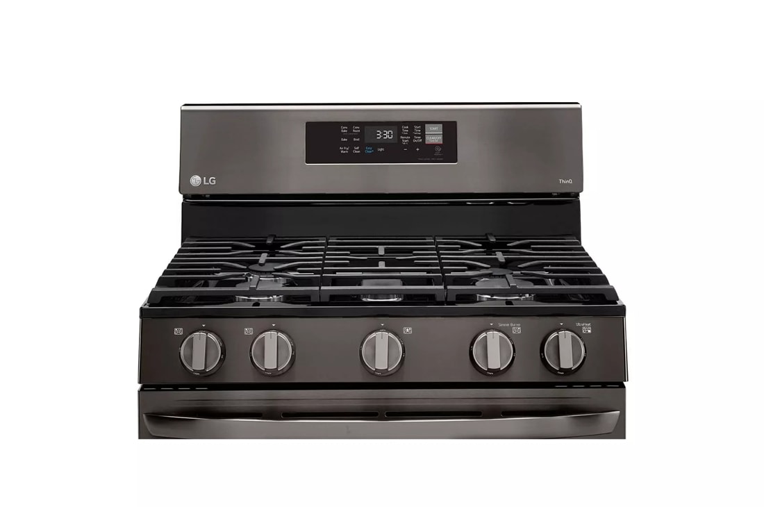 LG LRGL5823S 30 Inch Gas Smart Range with 5 Sealed Burners, 5.8 Cu. Ft.  Convection Oven Capacity, Storage Drawer, Continuous Grates, Air Fry, Self  Clean & EasyClean®, Wi-Fi Enabled, SmartDiagnosis™, Griddle, and