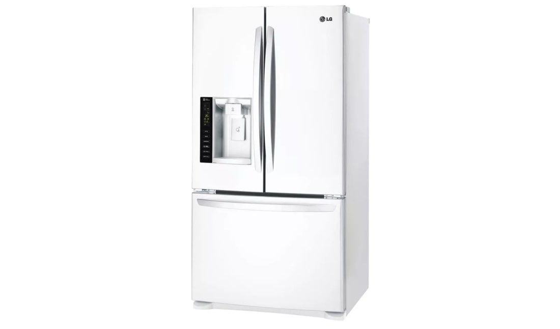 Lg white deals double door fridge