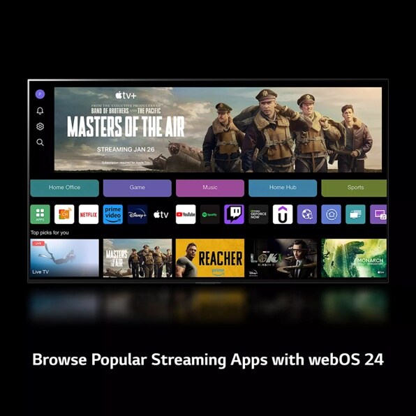 Amazon Prime Watch Band Of Brothers 55 Inch Class LG UT8000 4K UHD