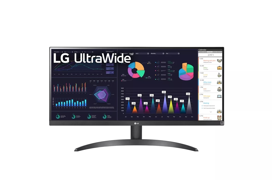 LG 29” IPS LED UltraWide FHD 100Hz AMD FreeSync Monitor with HDR (HDMI,  DisplayPort) Black 29WQ500-B - Best Buy