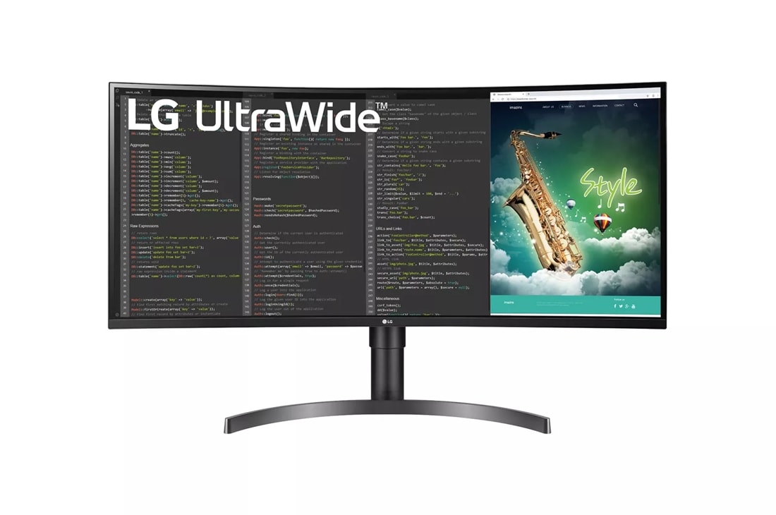 LG 35'' Curved UltraWide QHD HDR Monitor with USB Type-C (35WN75C