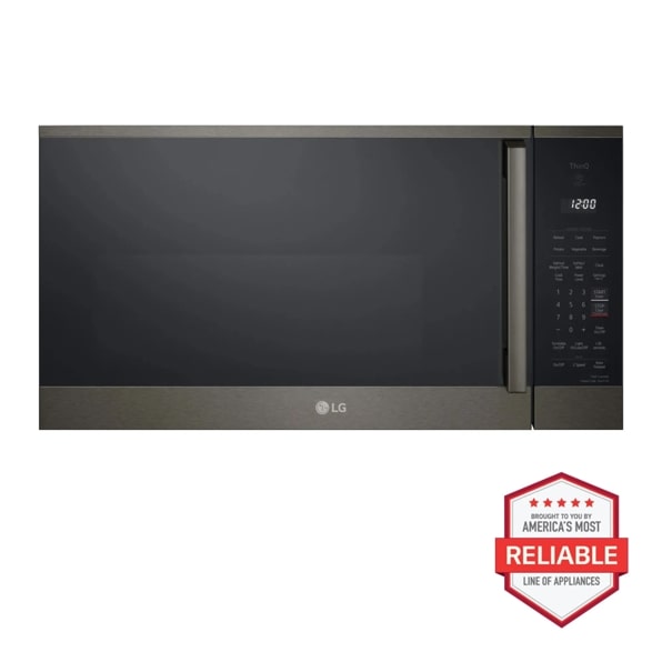 
LG
ThinQ
Smart
Diagnosis
SENSOR COOKING
Reheat
Cook Popcorn
Potato
Vegetable Beverage
Defrost Soften/ Clock
Weight/Time Melt
Cook
Power Settings
Time
Level
Wi-Fi
START
Turntable Light +30 On/Off Hi/Low/Off seconds
VENT
On/Off
Auto Timeset
Express Cook Touch 1-6
BROUGHT TO YOU BY
AMERICA'S MOST
RELIABLE
LINE OF APPLIANCES