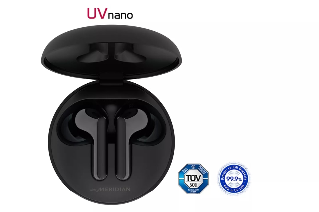 LG TONE Free UVnano FN6 Wireless Earbuds Black LG USA