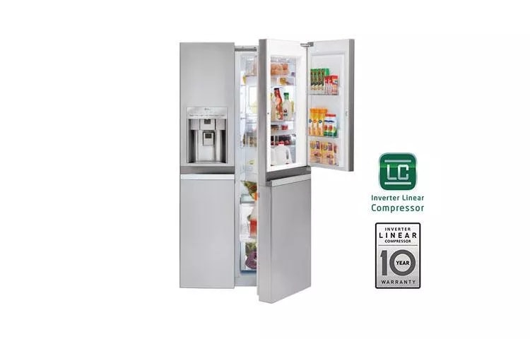 22 cu. ft. Large Capacity Side-by-Side Refrigerator w/Door-in-Door®