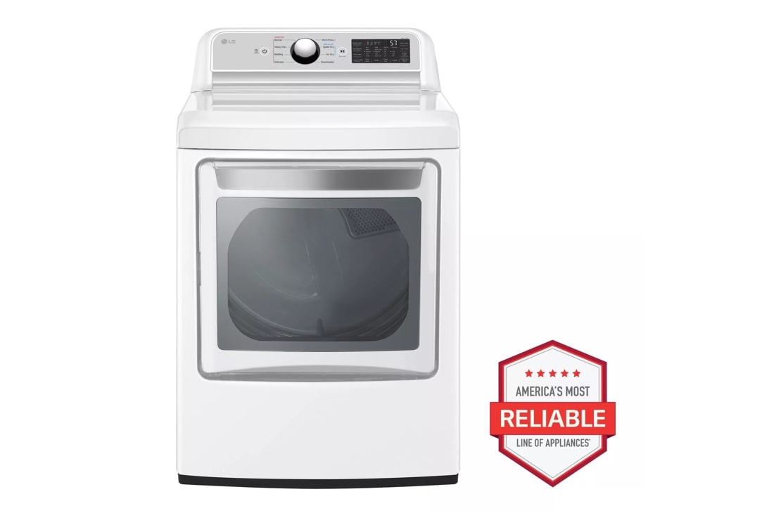 7.3 cu. ft. Ultra Large Capacity Smart wi-fi Enabled Rear Control Gas Dryer with EasyLoad™ Door