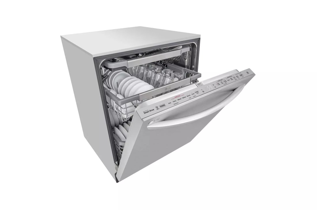 Lave-vaisselle encastré intelligent LG QuadWash, 24, inox noir LDT5678BD