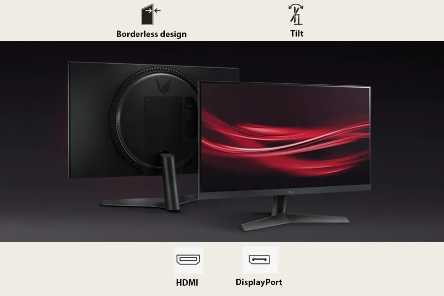 LG UltraGear™ 24 inch 180Hz FHD Gaming Monitor - 24GS60F-B