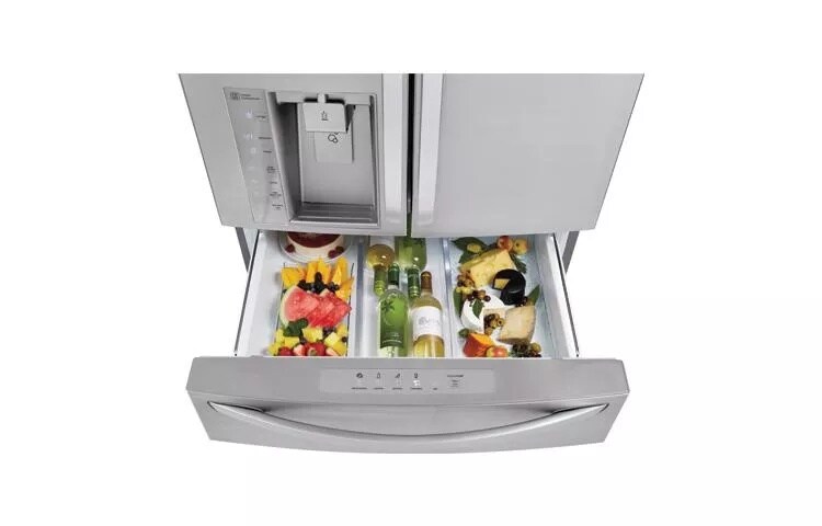 LGM② LG 28.6-cu ft 4-Door Smart French Door Refrigerator with Dual Ice