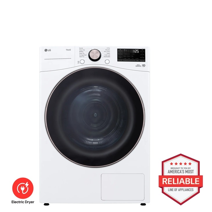 LG 7.8 cu. ft. Smart Ventless Heat Pump Dryer with Dual Inverter HeatPump™