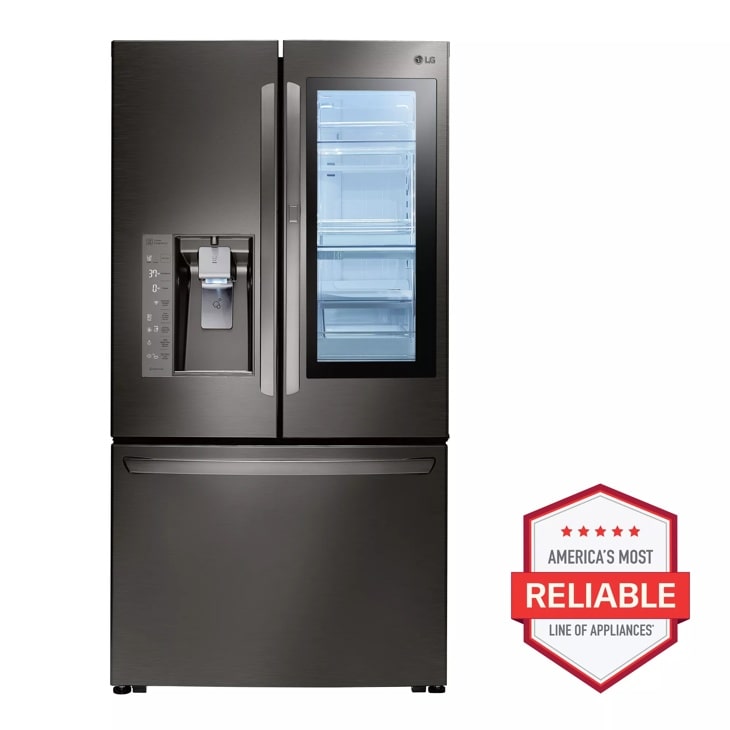 30 cu. ft. instaview door in door refrigerator front view 