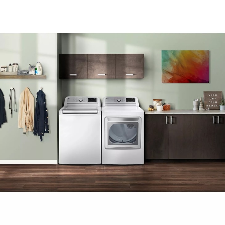 7.3 cu. ft. Ultra Large Capacity Smart wi fi Enabled Rear Control Electric Dryer with TurboSteam
