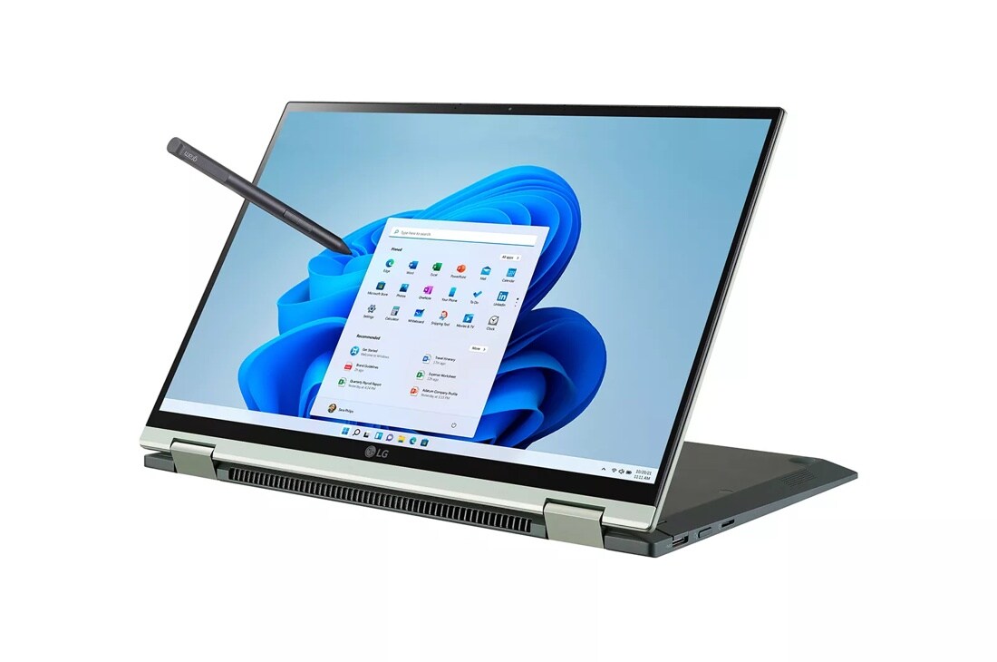 LG gram 14” 2in1 Lightweight Laptop, Intel® 12th Gen Core® i7 Evo™ Platform, Windows 11 Home, 16GB RAM, 1TB SSD, Green