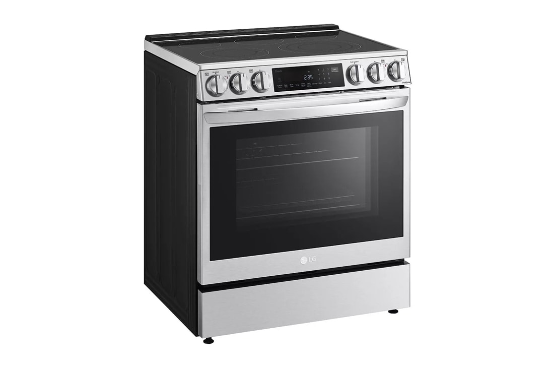 LG 6.3 Cu ft Electric Range with Instaview - Stainless Steel