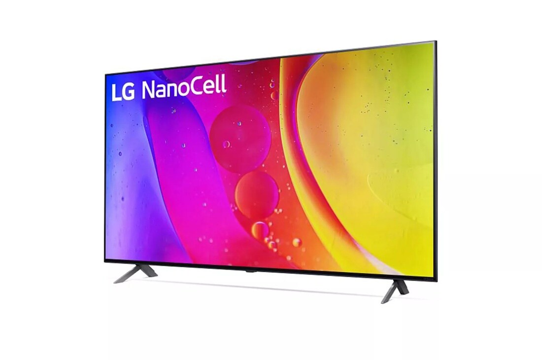 LG 65 Inch Class NANO80 AQA series LED 4K UHD Smart webOS 22 w/ ThinQ AI TV