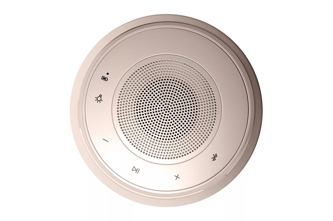 LG XBOOM 360 Bluetooth Speaker with Omnidirectional Sound, Beige