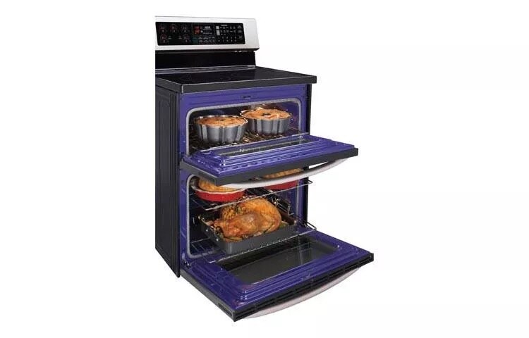 6.7 cu. ft. Capacity Electric Double Oven Range with Infrared Heating™ and EasyClean®