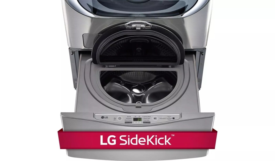 LG WD100CV 1.0 cu. ft. LG SideKick™ Pedestal Washer, LG TWINWash™ Compatible