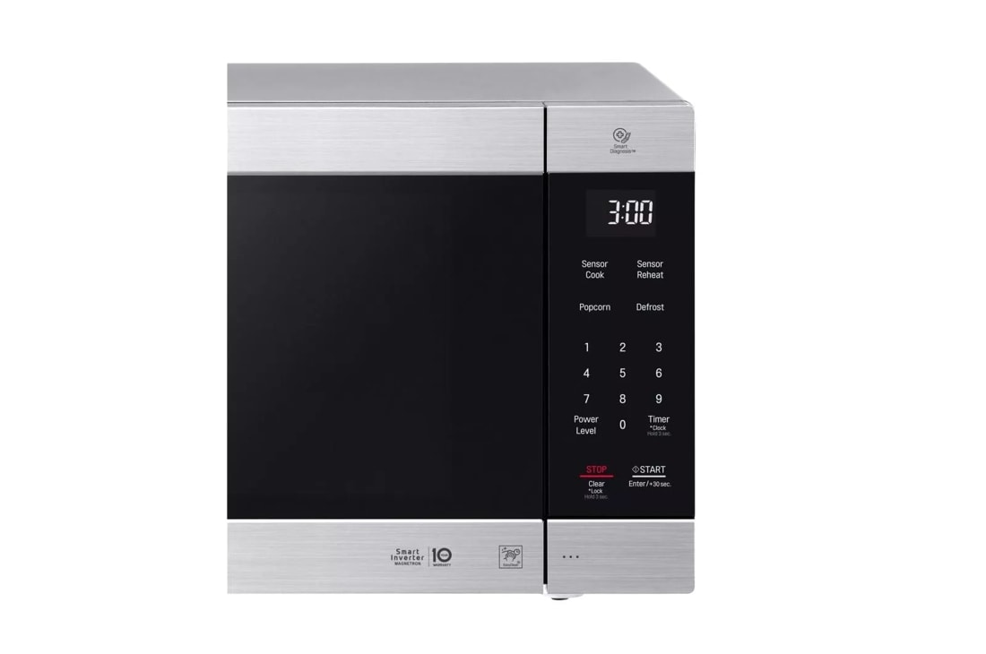  LG LMC0975ASZ 0.9 CF Microondas de encimera, inversor  inteligente, interior de fácil limpieza con anillo hexagonal, acero  inoxidable : Hogar y Cocina