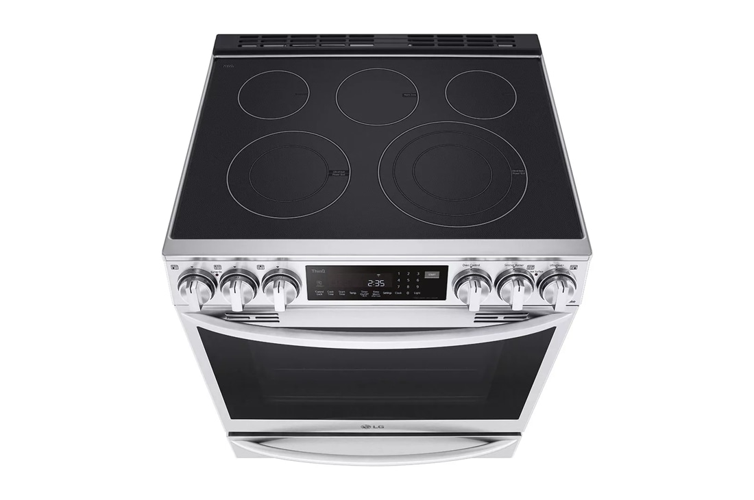 LG LSEL6337F 6.3 Cu. ft. Stainless Smart Instaview Electric Slide-in Range with Air Fry