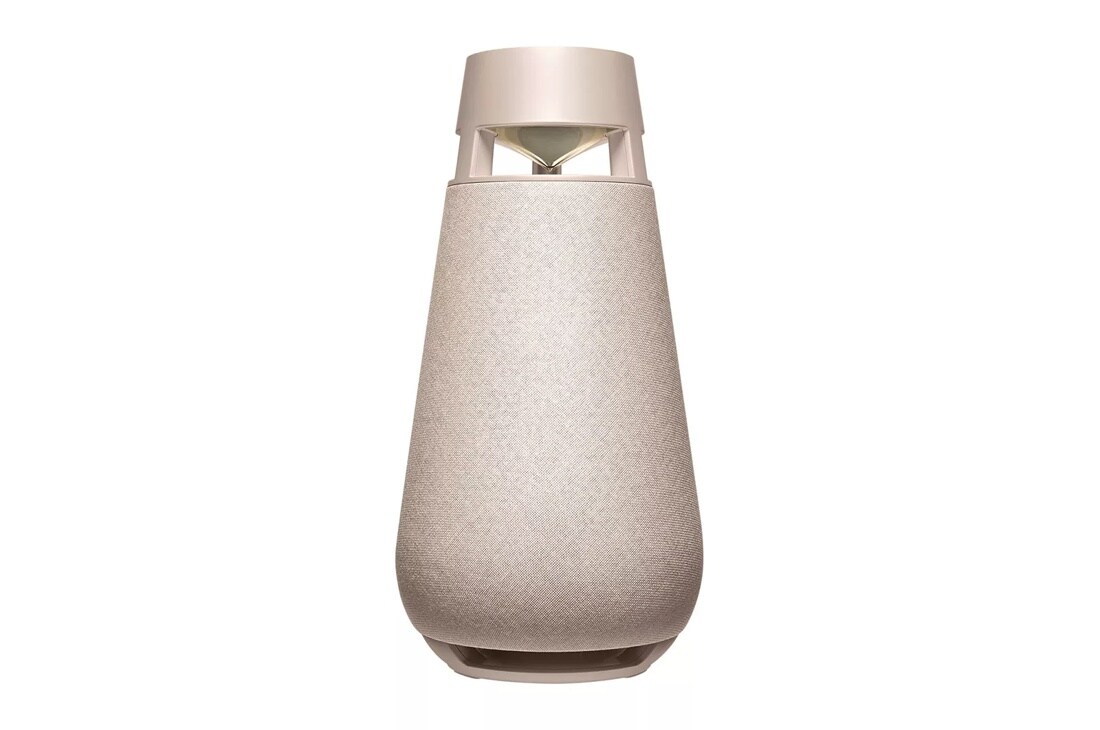 LG XBOOM 360 Bluetooth Speaker with Omnidirectional Sound, Beige