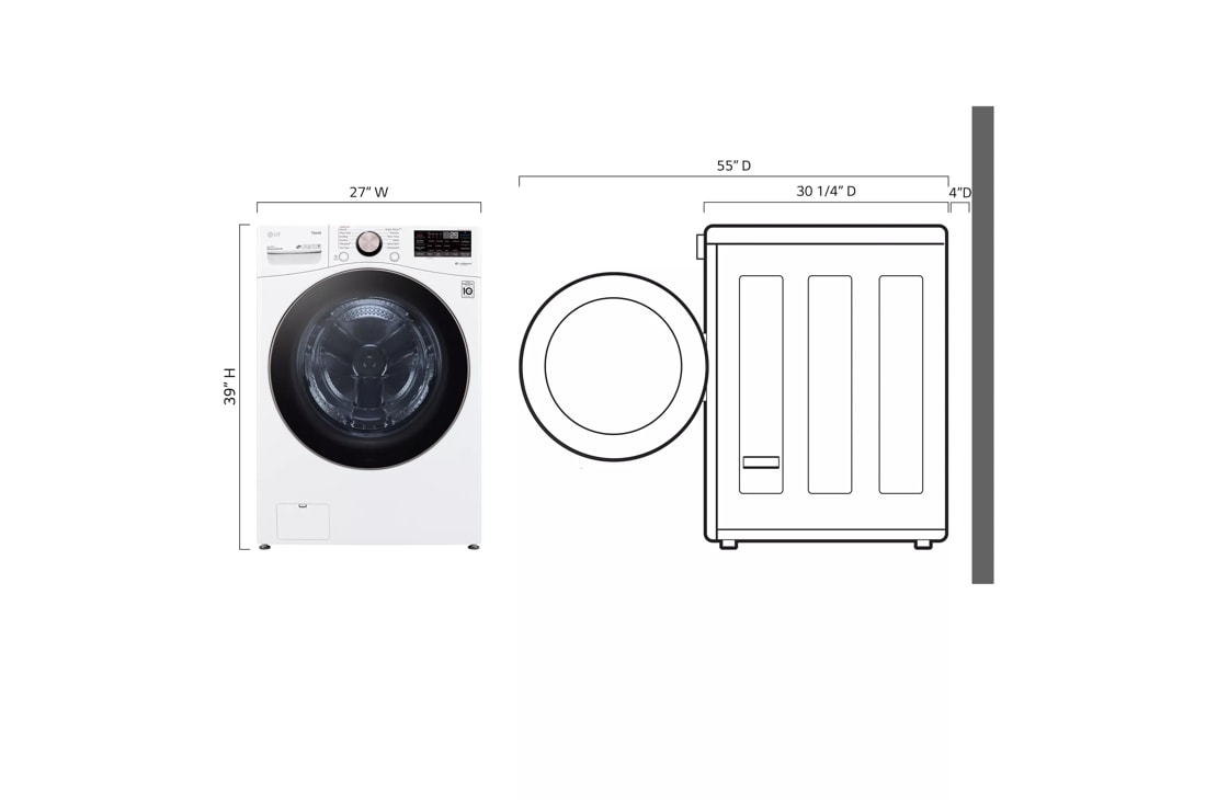 Lg washing store machine wm4000hwa