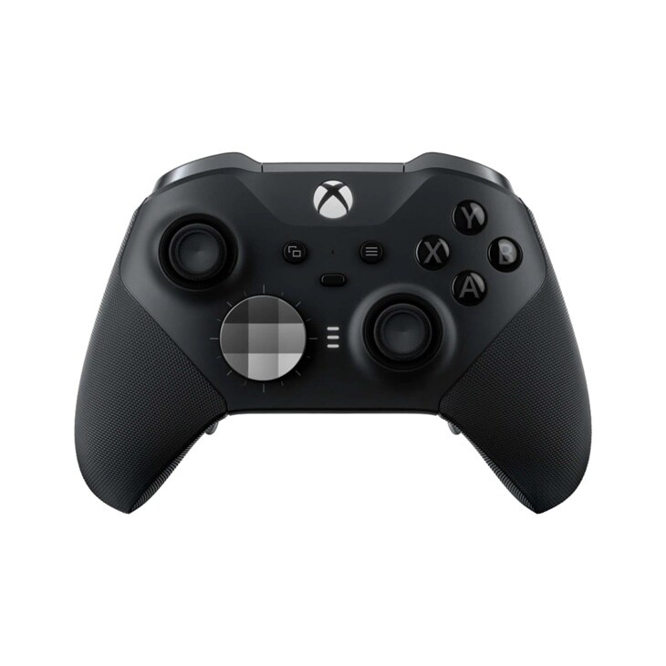 Xbox Elite Wireless Controller FST00001 with textured grips, customizable buttons, and D-pad - Front View