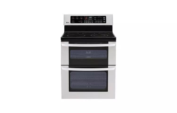 6.7 cu. ft. Capacity Electric Double Oven Range with a 6” High Upper Oven LG range product view 1